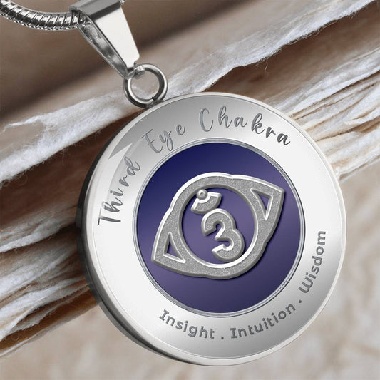 Third Eye Chakra - Intuition Insight Wisdom - Charm Necklace ShineOn Fulfillment