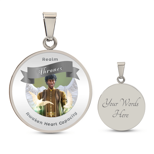 Thrones - Angelic Realm Charm Necklace For Awakening Heart Capacity ShineOn Fulfillment