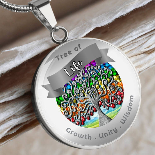 Tree of Life Charm Necklace - Growth, Unity & Wisdom ShineOn Fulfillment