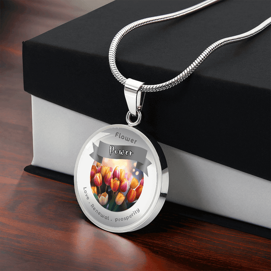 Tulip - Charm Necklace - This Luxury Charm Necklace is more than just an accessory — it’s a soulful expression of your journey, dreams, and intentions. Designed with meaning, each charm carries powerful affirmation words, images, or symbols that speak to
