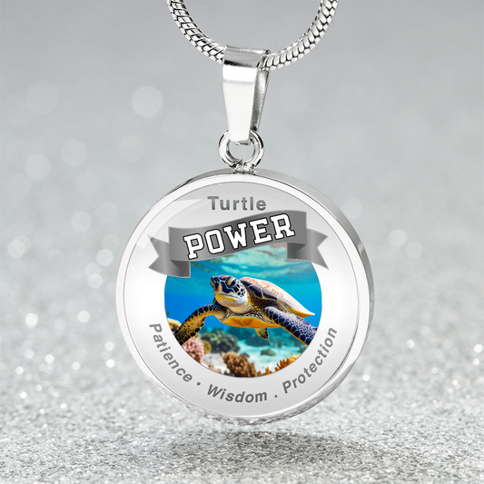Turtle Power Luxury Charm Necklace ShineOn Fulfillment