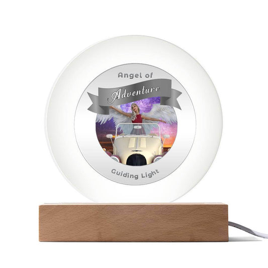 Radiant LED Light - Angel - Adventure - This Radiant LED Night Light is more than just a decorative accent — it’s a glowing reflection of your journey, dreams, and intentions. Thoughtfully designed to inspire, it features powerful affirmations, sacred sym