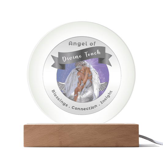 Radiant LED Light - Angel of Divine Touch - This Radiant LED Night Light is more than just a decorative accent — it’s a glowing reflection of your journey, dreams, and intentions. Thoughtfully designed to inspire, it features powerful affirmations, sacred