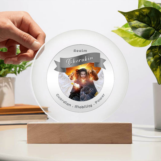Radiant LED Light - Cherubim - This Radiant LED Night Light is more than just a decorative accent — it’s a glowing reflection of your journey, dreams, and intentions. Thoughtfully designed to inspire, it features powerful affirmations, sacred symbols, or