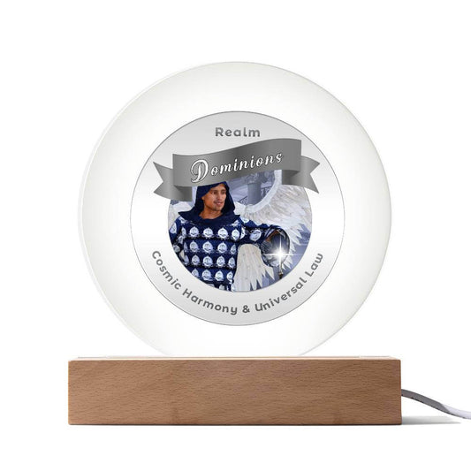 Radiant LED Light - Dominions - This Radiant LED Night Light is more than just a decorative accent — it’s a glowing reflection of your journey, dreams, and intentions. Thoughtfully designed to inspire, it features powerful affirmations, sacred symbols, or