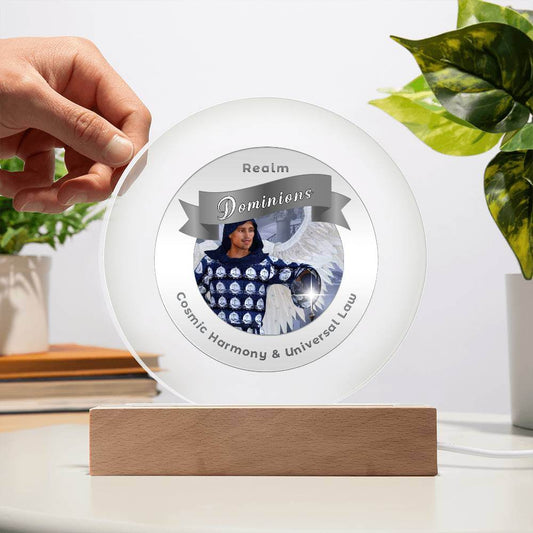 Radiant LED Light - Dominions - This Radiant LED Night Light is more than just a decorative accent — it’s a glowing reflection of your journey, dreams, and intentions. Thoughtfully designed to inspire, it features powerful affirmations, sacred symbols, or