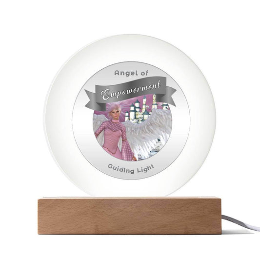 Radiant LED Light -Guardian Angel - Empowerment - This Radiant LED Night Light is more than just a decorative accent — it’s a glowing reflection of your journey, dreams, and intentions. Thoughtfully designed to inspire, it features powerful affirmations,