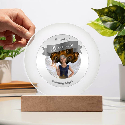 Radiant LED Light -Guardian Angel - Leadership - This Radiant LED Night Light is more than just a decorative accent — it’s a glowing reflection of your journey, dreams, and intentions. Thoughtfully designed to inspire, it features powerful affirmations, s