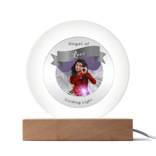 Radiant LED Light -Guardian Angel - Love - This Radiant LED Night Light is more than just a decorative accent — it’s a glowing reflection of your journey, dreams, and intentions. Thoughtfully designed to inspire, it features powerful affirmations, sacred