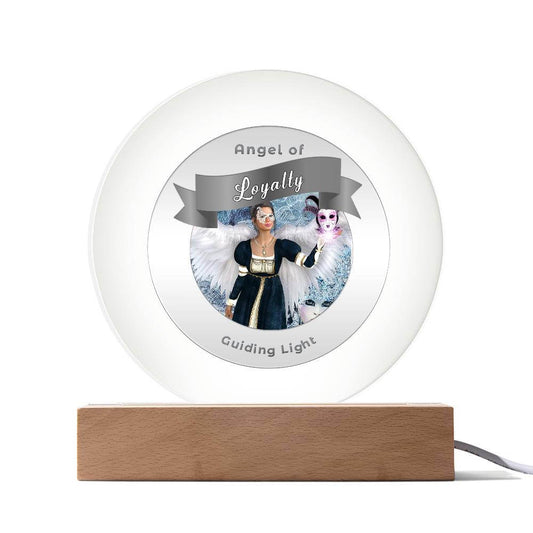 Radiant LED Light -Guardian Angel - Loyalty - This Radiant LED Night Light is more than just a decorative accent — it’s a glowing reflection of your journey, dreams, and intentions. Thoughtfully designed to inspire, it features powerful affirmations, sacr