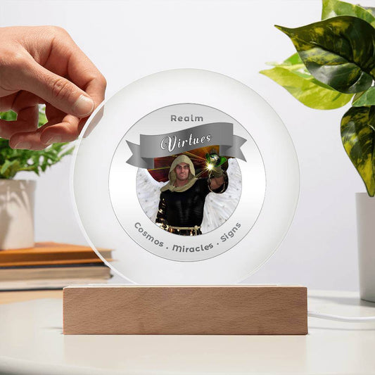 Radiant LED Light - Virtues - This Radiant LED Night Light is more than just a decorative accent — it’s a glowing reflection of your journey, dreams, and intentions. Thoughtfully designed to inspire, it features powerful affirmations, sacred symbols, or m