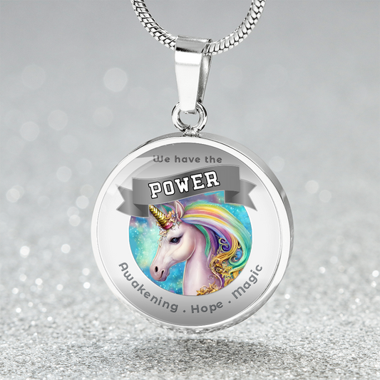 Unicorn - Power Animal Charm Necklace - Awakening Hope Magic ShineOn Fulfillment