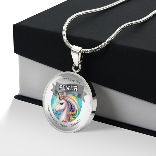 Unicorn - Power Animal Charm Necklace - Awakening Hope Magic ShineOn Fulfillment