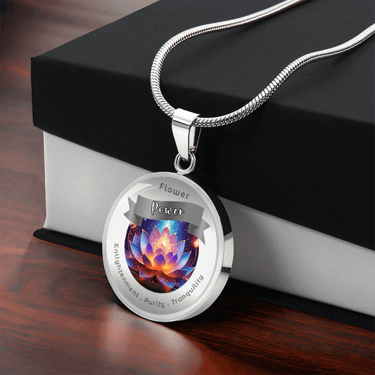 Water Lily - Charm Necklace - This Luxury Charm Necklace is more than just an accessory — it’s a soulful expression of your journey, dreams, and intentions. Designed with meaning, each charm carries powerful affirmation words, images, or symbols that spea