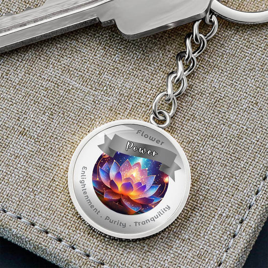 Water Lily- Charm Keychain ShineOn Fulfillment