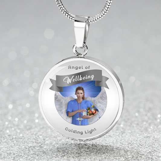 Wellbeing - Guardian Angel Charm Necklace ShineOn Fulfillment