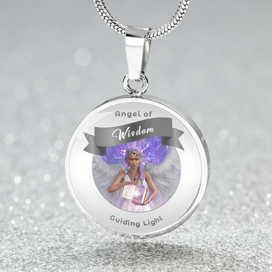 Wisdom - Guardian Angel Charm Necklace ShineOn Fulfillment