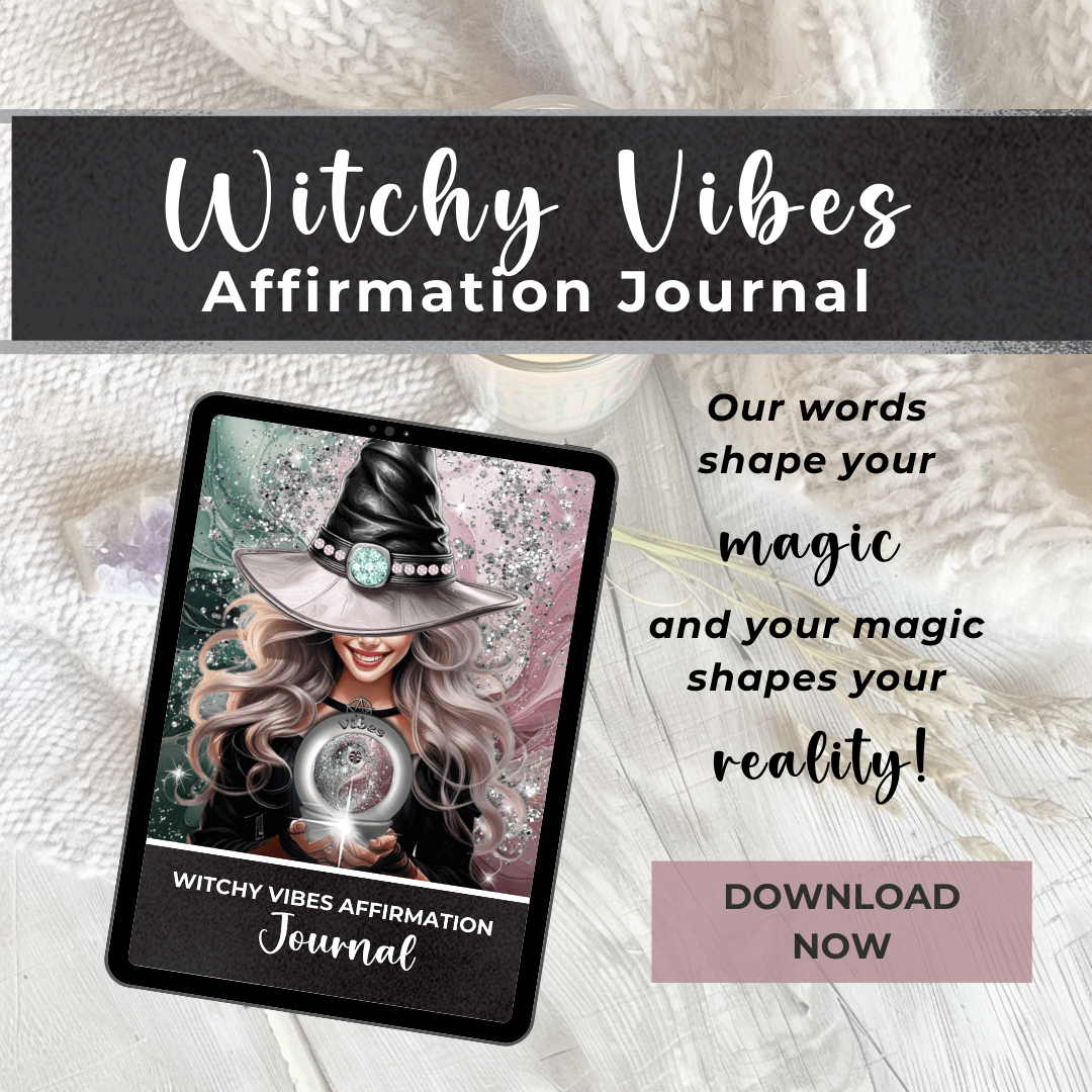 Witchy Vibes Charm Journal - Unlock the magic within and create a life filled with purpose, positivity, and power. 🌙✨ This enchanting journal is your sacred space to connect with your inner witch, embrace your creative energy, and manifest your desires.