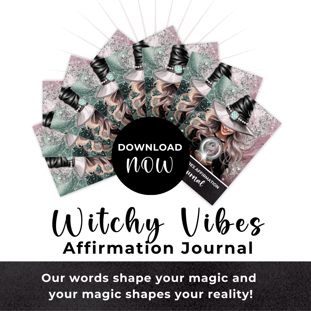 Witchy Vibes Charm Journal - Unlock the magic within and create a life filled with purpose, positivity, and power. 🌙✨ This enchanting journal is your sacred space to connect with your inner witch, embrace your creative energy, and manifest your desires.