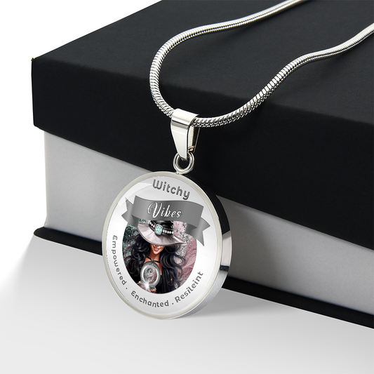 Witchy Vibes - Black- Charm Necklace - This Luxury Charm Necklace is more than just an accessory — it’s a soulful expression of your journey, dreams, and intentions. Designed with meaning, each charm carries powerful affirmation words, images, or symbols