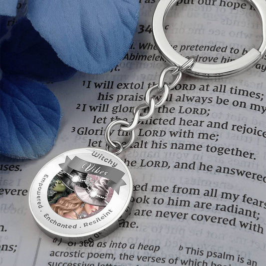 Witchy Vibes - Wicked - Charm Keychain - This Luxury Charm Keychain is more than just a keyring — it’s an empowering expression of your dreams, intentions, and personal energy.Featuring an original design with meaningful affirmations, symbols, or imagery,