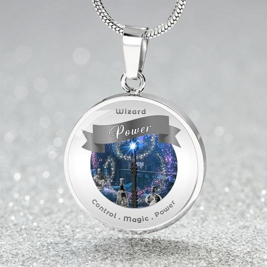 Wizard 2 - RPG Fantasy Charm Necklace ShineOn Fulfillment