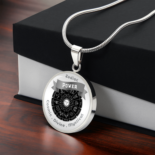 Zodiac Power- Charm Necklace - This Luxury Charm Necklace is more than just an accessory — it’s a soulful expression of your journey, dreams, and intentions. Designed with meaning, each charm carries powerful affirmation words, images, or symbols that spe