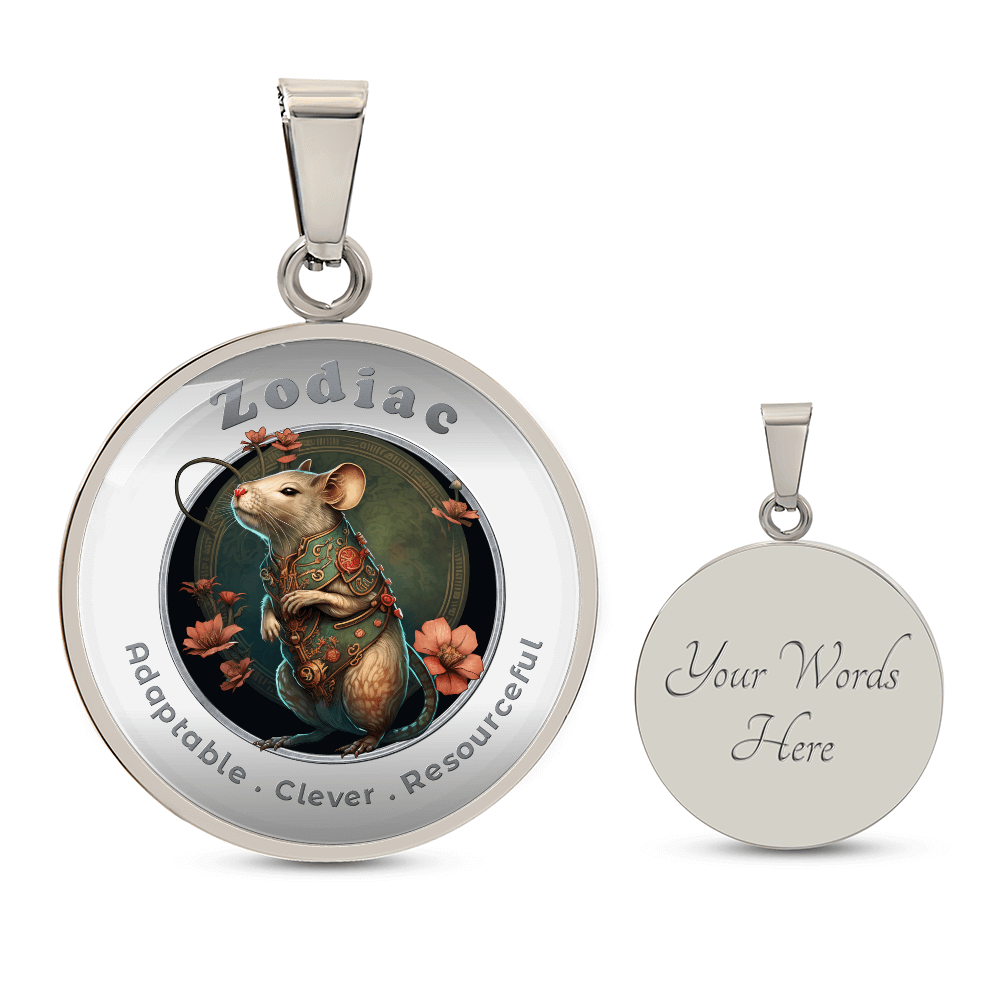Rat - Chinese Zodiac - Affirmation Necklace - More Than CharmsMore Than Charms