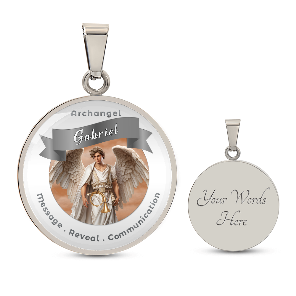 Archangel Gabriel - Affirmation Necklace For Messages, Revelation & Communication - More Than CharmsMore Than Charms