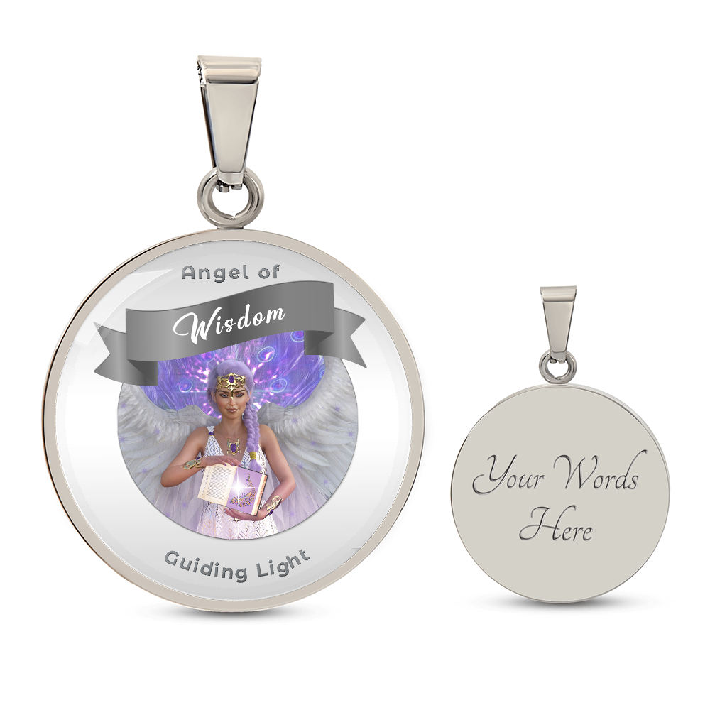 Wisdom - Guardian Angel Affirmation Necklace - More Than CharmsMore Than Charms
