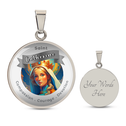 Saint Catherine - Affirmation Necklace - More Than CharmsMore Than Charms