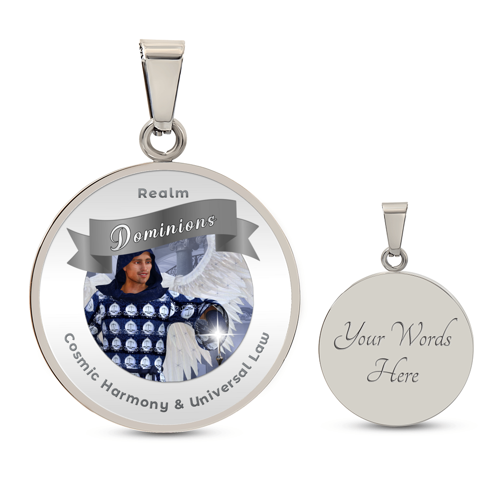 Dominions - Angelic Realm Affirmation Necklace For Cosmic Harmony & Universal Law - More Than CharmsMore Than Charms