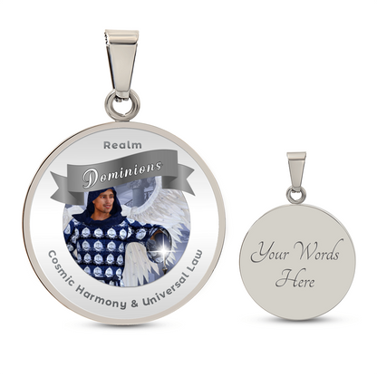Dominions - Angelic Realm Affirmation Necklace For Cosmic Harmony & Universal Law - More Than CharmsMore Than Charms