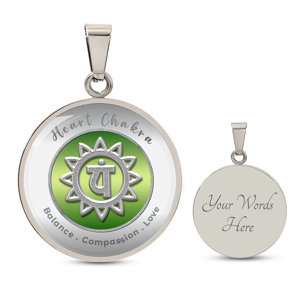 Heart Chakra - Love Compassion Balance - Affirmation Necklace - More Than CharmsMore Than Charms