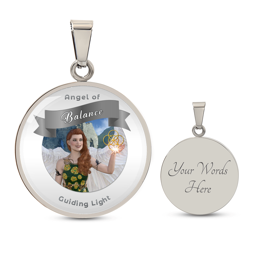 Balance - Guardian Angel Affirmation Necklace - More Than CharmsMore Than Charms