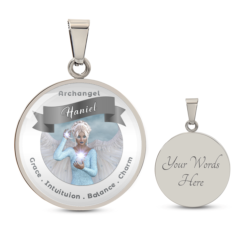 Archangel Haniel - Affirmation Necklace For Balance, Charm, Grace & Intuition - More Than CharmsMore Than Charms