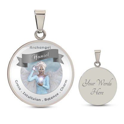 Archangel Haniel - Affirmation Necklace For Balance, Charm, Grace & Intuition - More Than CharmsMore Than Charms