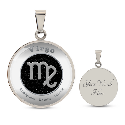 Virgo - Charm Necklace - This Luxury Charm Necklace is more than just an accessory — it’s a soulful expression of your journey, dreams, and intentions. Designed with meaning, each charm carries powerful affirmation words, images, or symbols that speak to