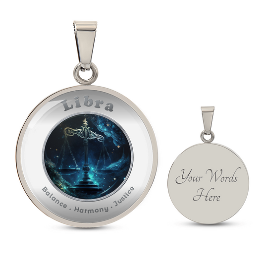 Libra- Charm Necklace - This Luxury Charm Necklace is more than just an accessory — it’s a soulful expression of your journey, dreams, and intentions. Designed with meaning, each charm carries powerful affirmation words, images, or symbols that speak to y