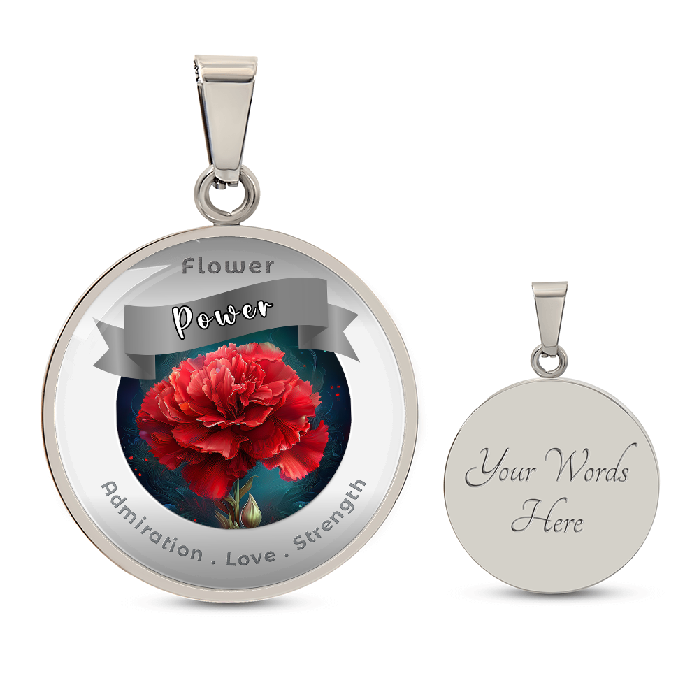 Carnation - Affirmation Necklace - More Than CharmsMore Than Charms