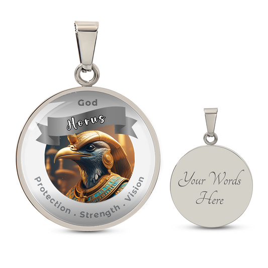 Horus - Charm Necklace - This Luxury Charm Necklace is more than just an accessory — it’s a soulful expression of your journey, dreams, and intentions. Designed with meaning, each charm carries powerful affirmation words, images, or symbols that speak to