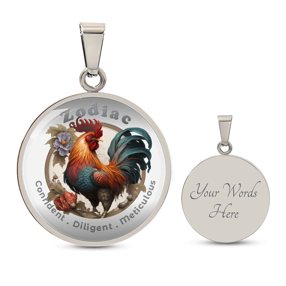 Rooster- Chinese Zodiac - Affirmation Necklace - More Than CharmsMore Than Charms