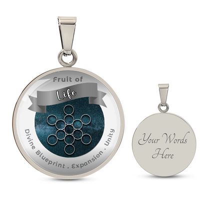 Fruit of Life - Expansion Unity Divine Blueprint - Affirmation Necklace - More Than CharmsMore Than Charms
