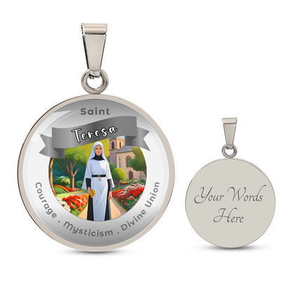 Saint Teresa - Affirmation Necklace - More Than CharmsMore Than Charms