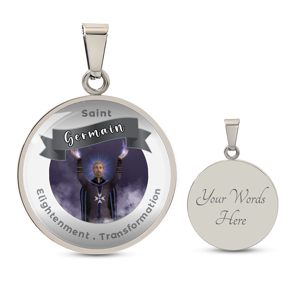 Saint Germain - Affirmation Necklace For Enlightenment & Transformation - More Than CharmsMore Than Charms