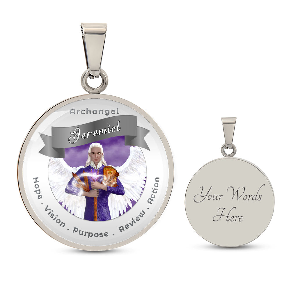 Archangel Jeremiel - Affirmation Necklace For Action, Hope, Purpose, Review & Visions - More Than CharmsMore Than Charms
