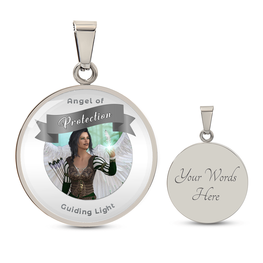 Protection - Guardian Angel Affirmation Necklace - More Than CharmsMore Than Charms