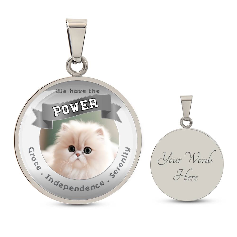 Persian - Cat Power Animal Affirmation Necklace - More Than CharmsMore Than Charms