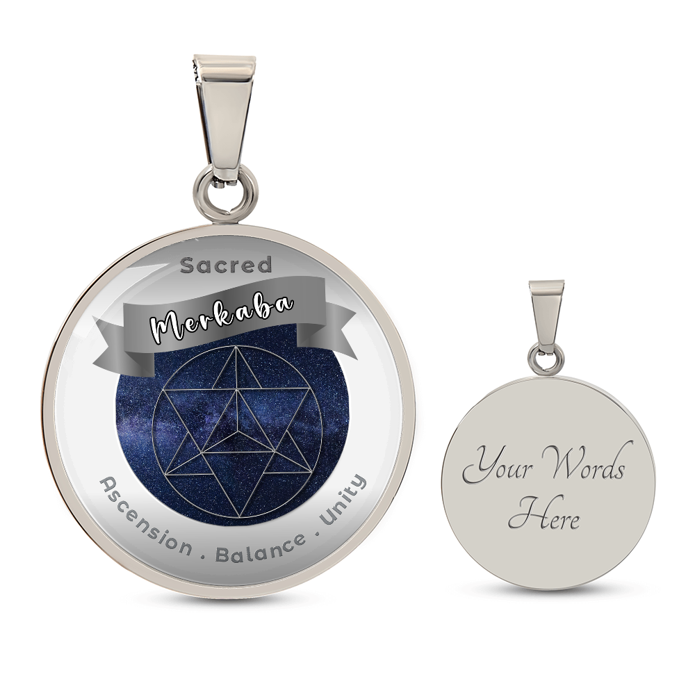 Merkaba - Ascension Balance Unity - Affirmation Necklace - More Than CharmsMore Than Charms