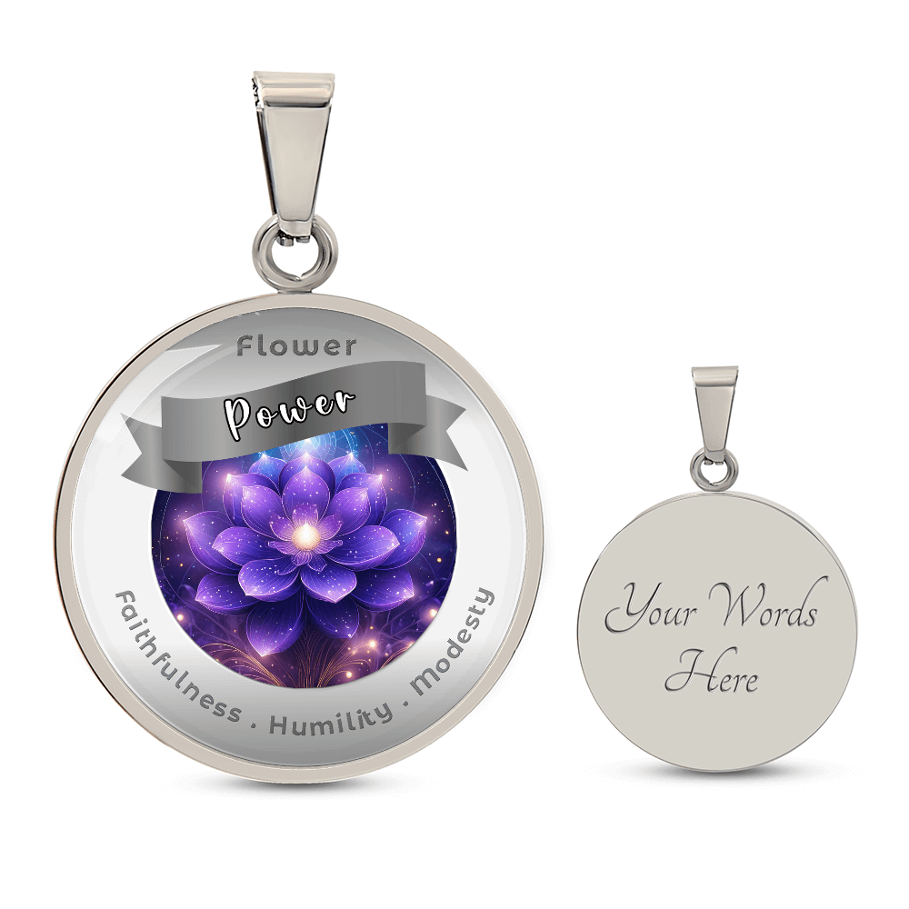 Violet - Affirmation Necklace - More Than CharmsMore Than Charms